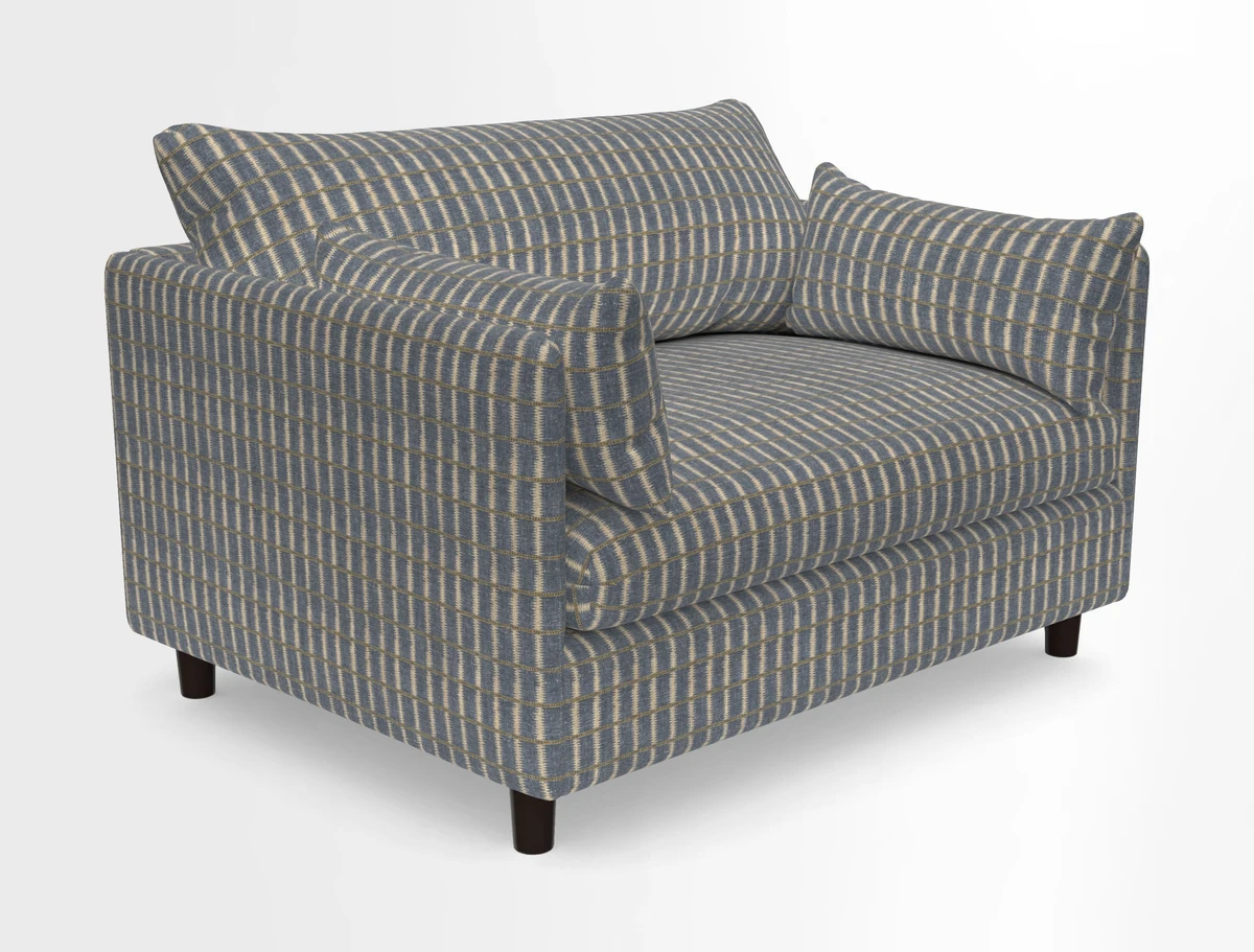 Madehurst Snuggler in Two Tone Plain Biscuit. Loose cover option available