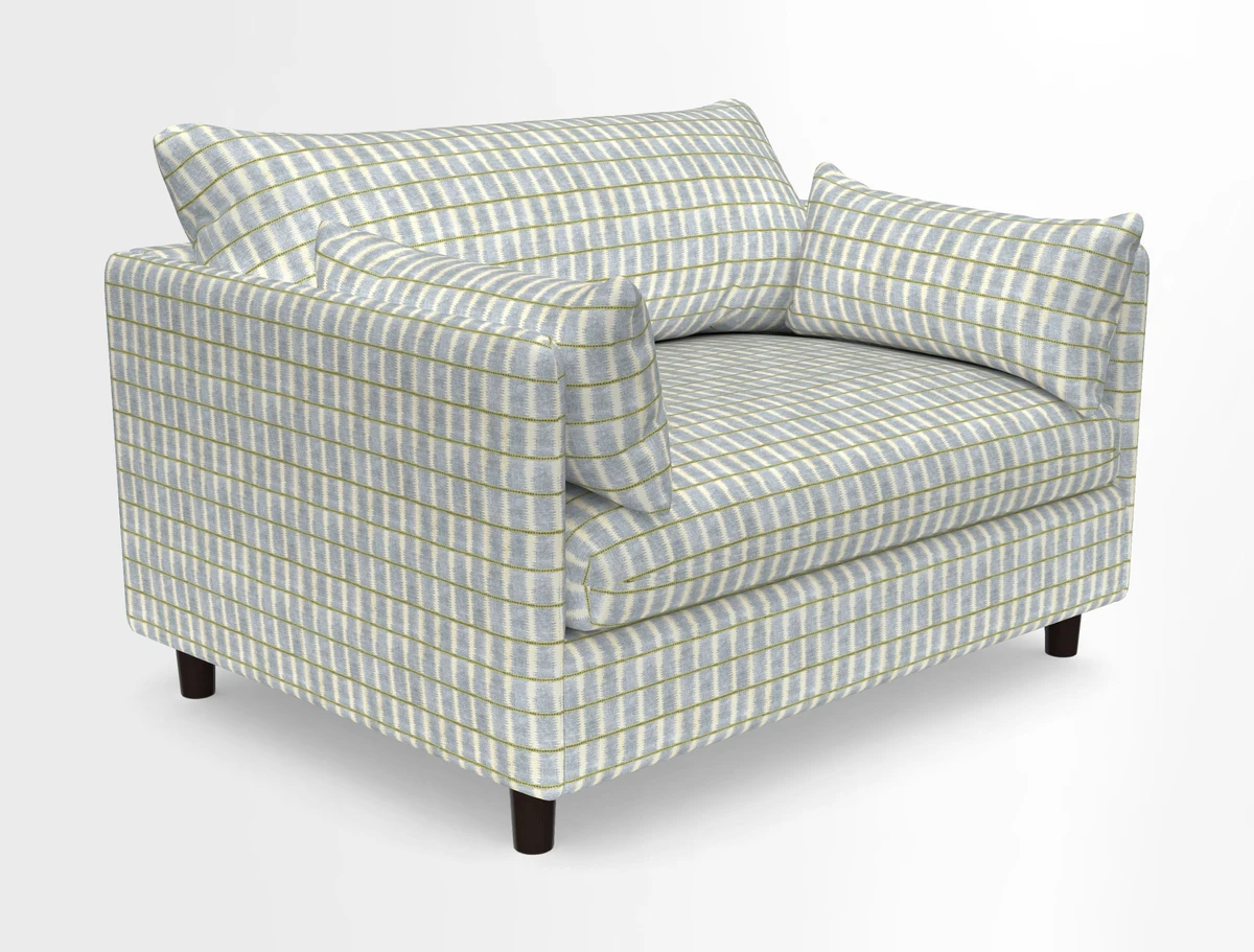 Madehurst Snuggler in Two Tone Plain Biscuit. Loose cover option available