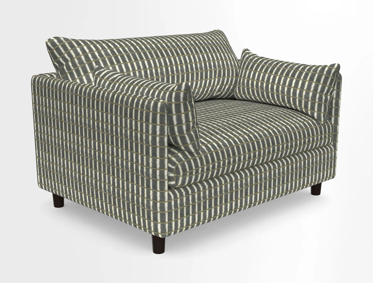 Madehurst Snuggler in Two Tone Plain Biscuit. Loose cover option available