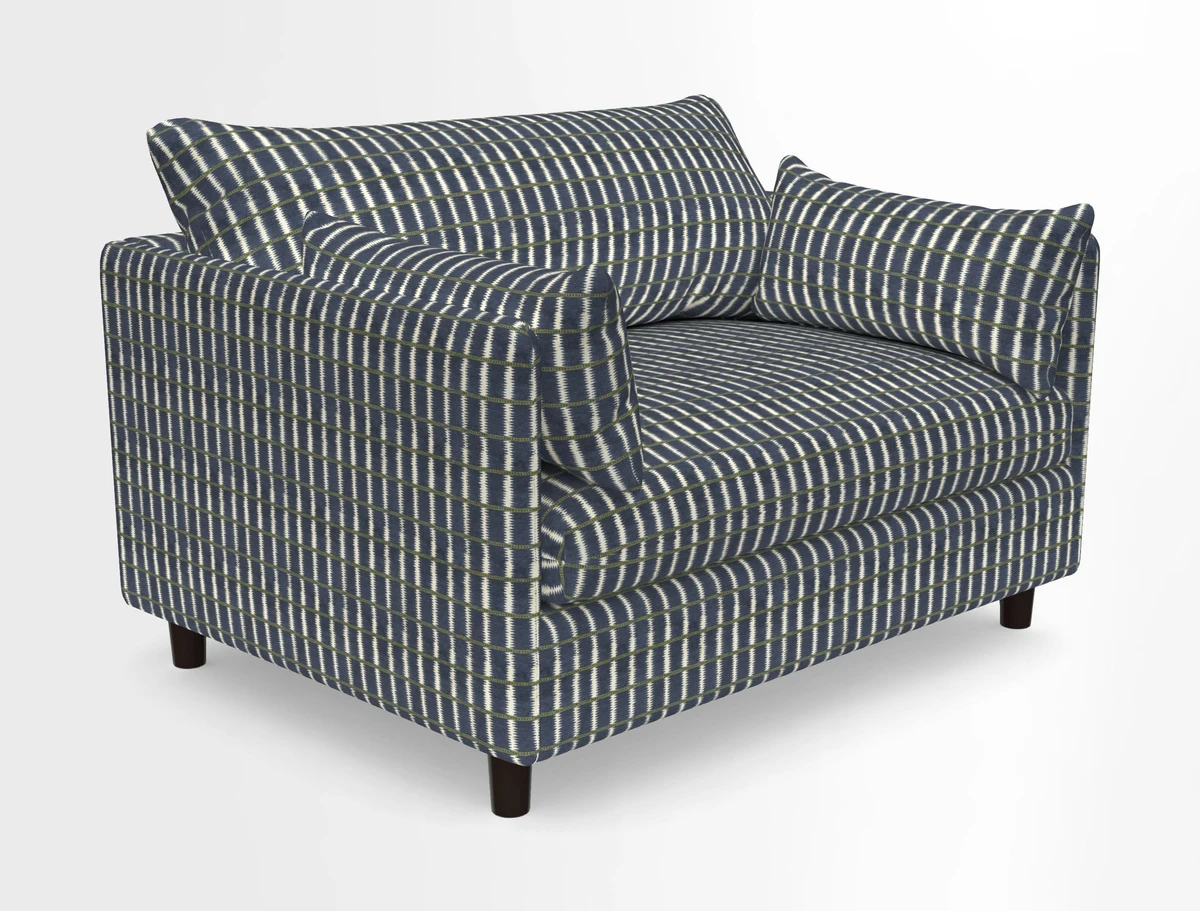 Madehurst Snuggler in Two Tone Plain Biscuit. Loose cover option available