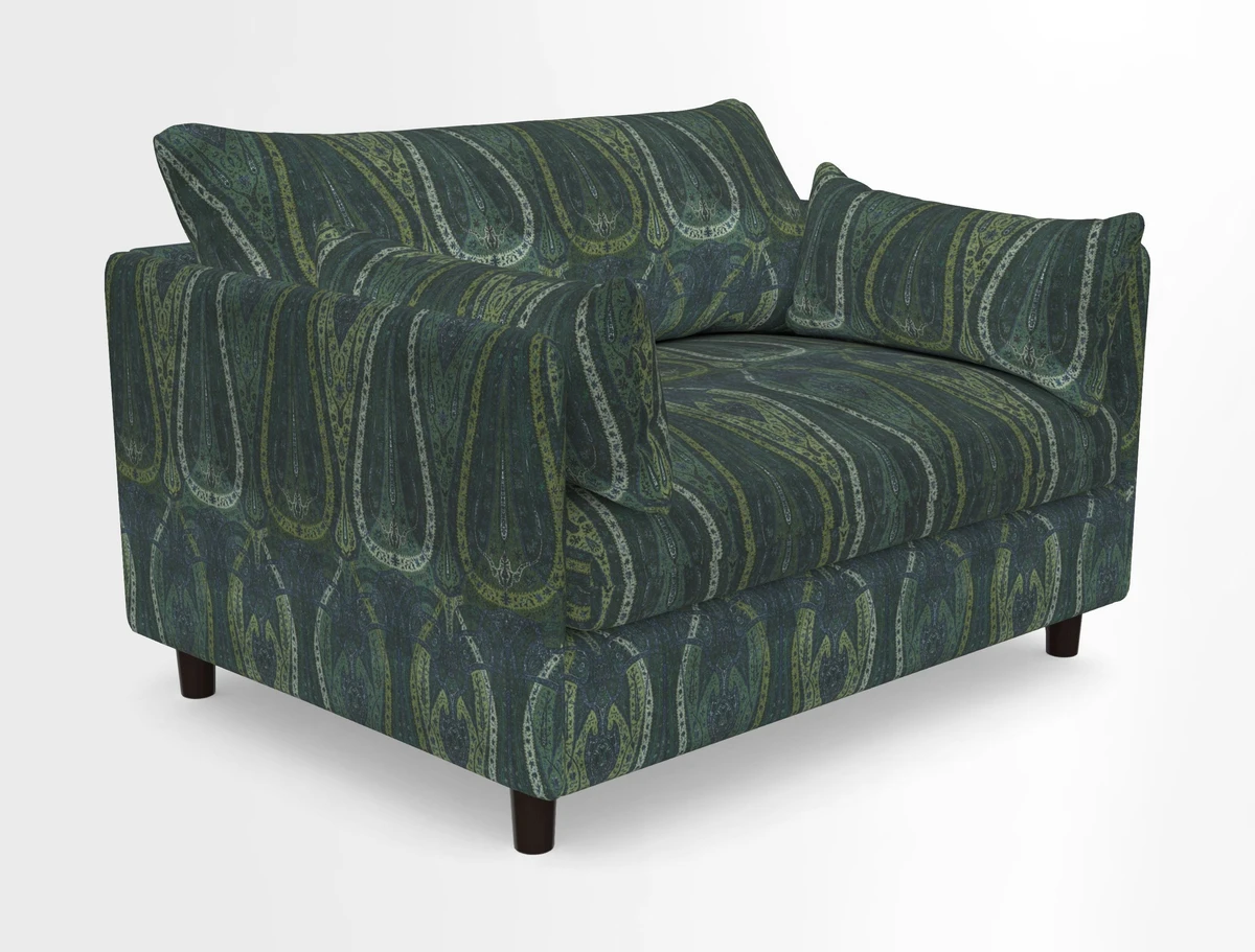 Madehurst Snuggler in Two Tone Plain Biscuit. Loose cover option available
