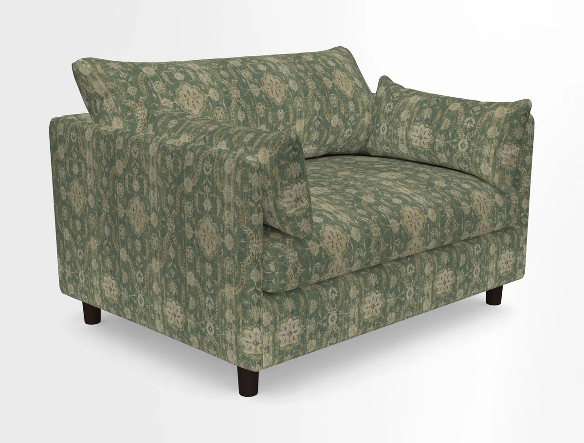 Madehurst Snuggler in Two Tone Plain Biscuit. Loose cover option available