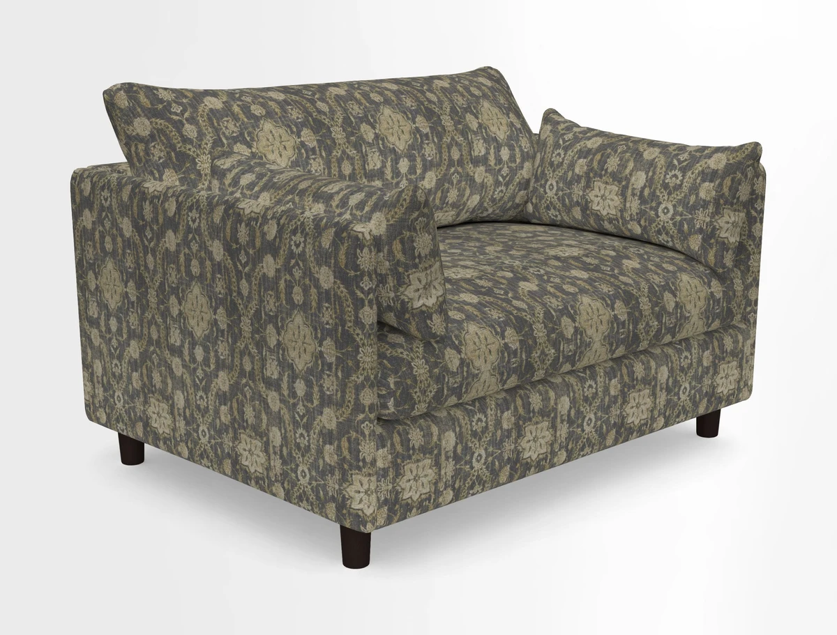 Madehurst Snuggler in Two Tone Plain Biscuit. Loose cover option available