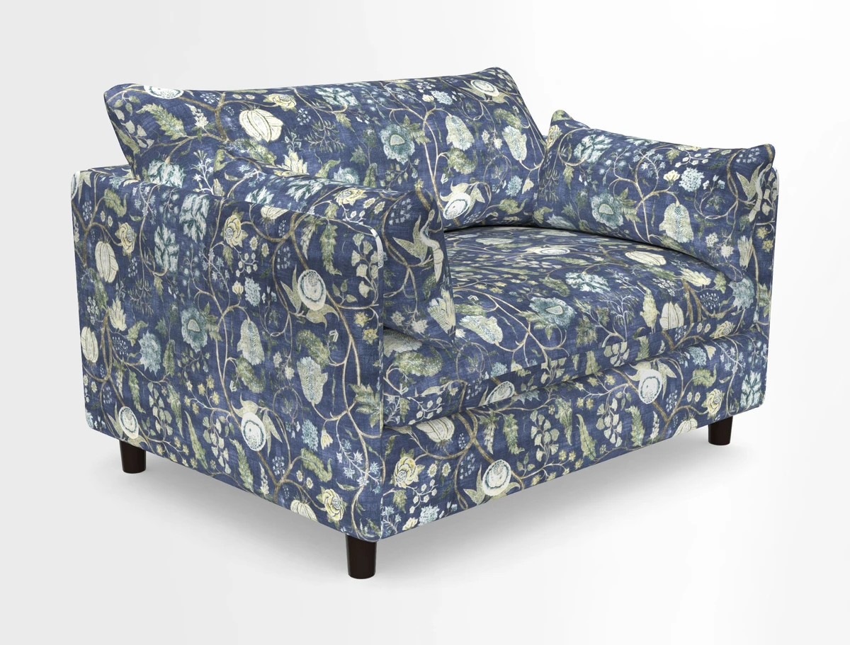 Madehurst Snuggler in Two Tone Plain Biscuit. Loose cover option available