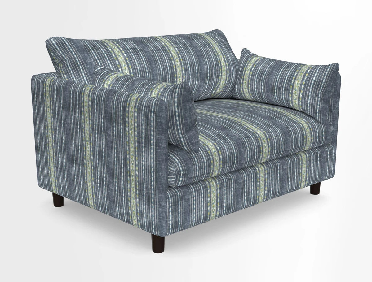Madehurst Snuggler in Two Tone Plain Biscuit. Loose cover option available