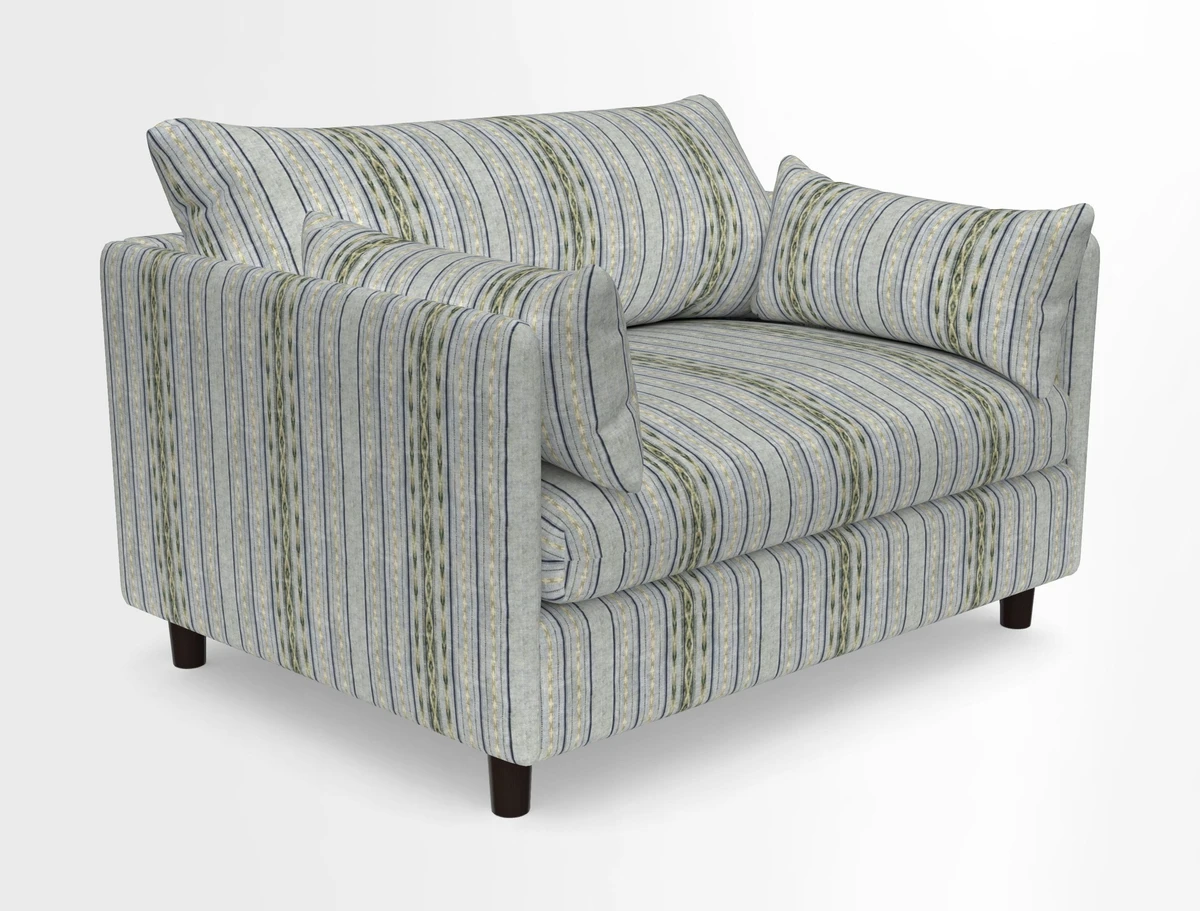 Madehurst Snuggler in Two Tone Plain Biscuit. Loose cover option available