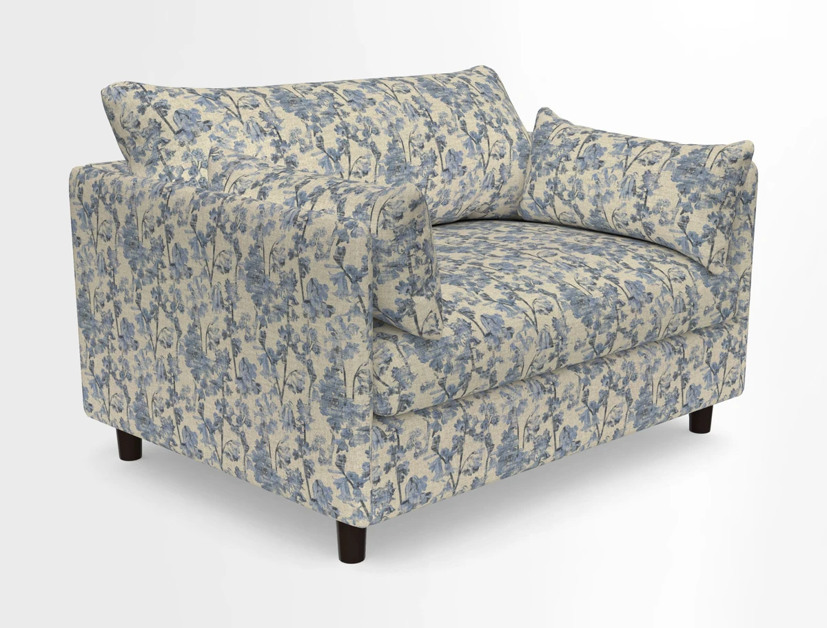 Madehurst Snuggler in Two Tone Plain Biscuit. Loose cover option available