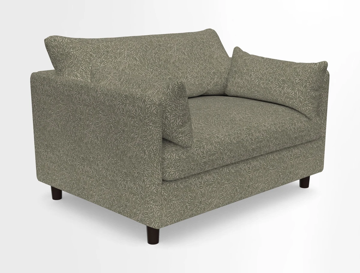 Madehurst Snuggler in Two Tone Plain Biscuit. Loose cover option available