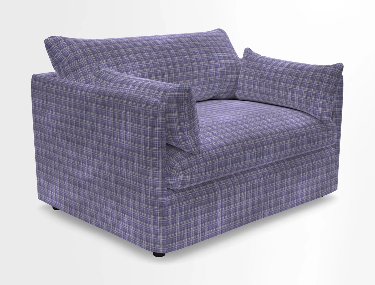 Madehurst Snuggler in Two Tone Plain Biscuit. Loose cover option available