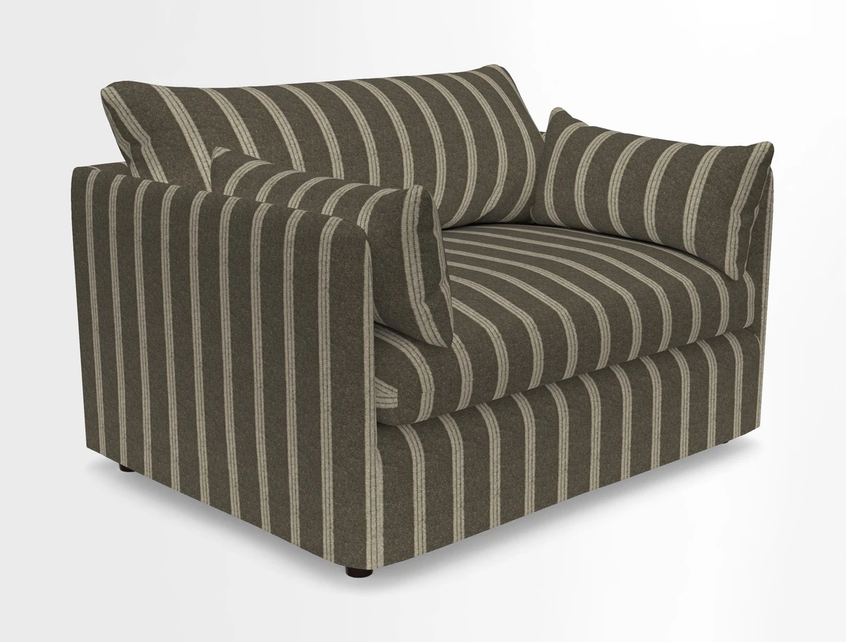 Madehurst Snuggler in Two Tone Plain Biscuit. Loose cover option available
