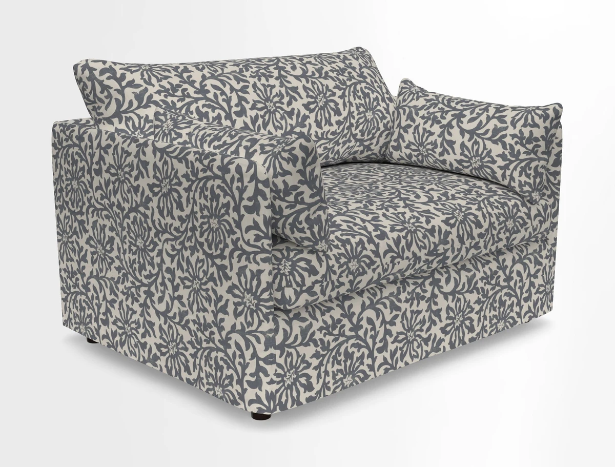 Madehurst Snuggler in Two Tone Plain Biscuit. Loose cover option available