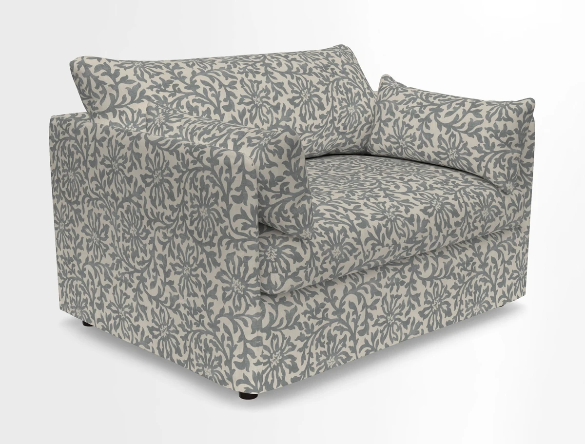 Madehurst Snuggler in Two Tone Plain Biscuit. Loose cover option available