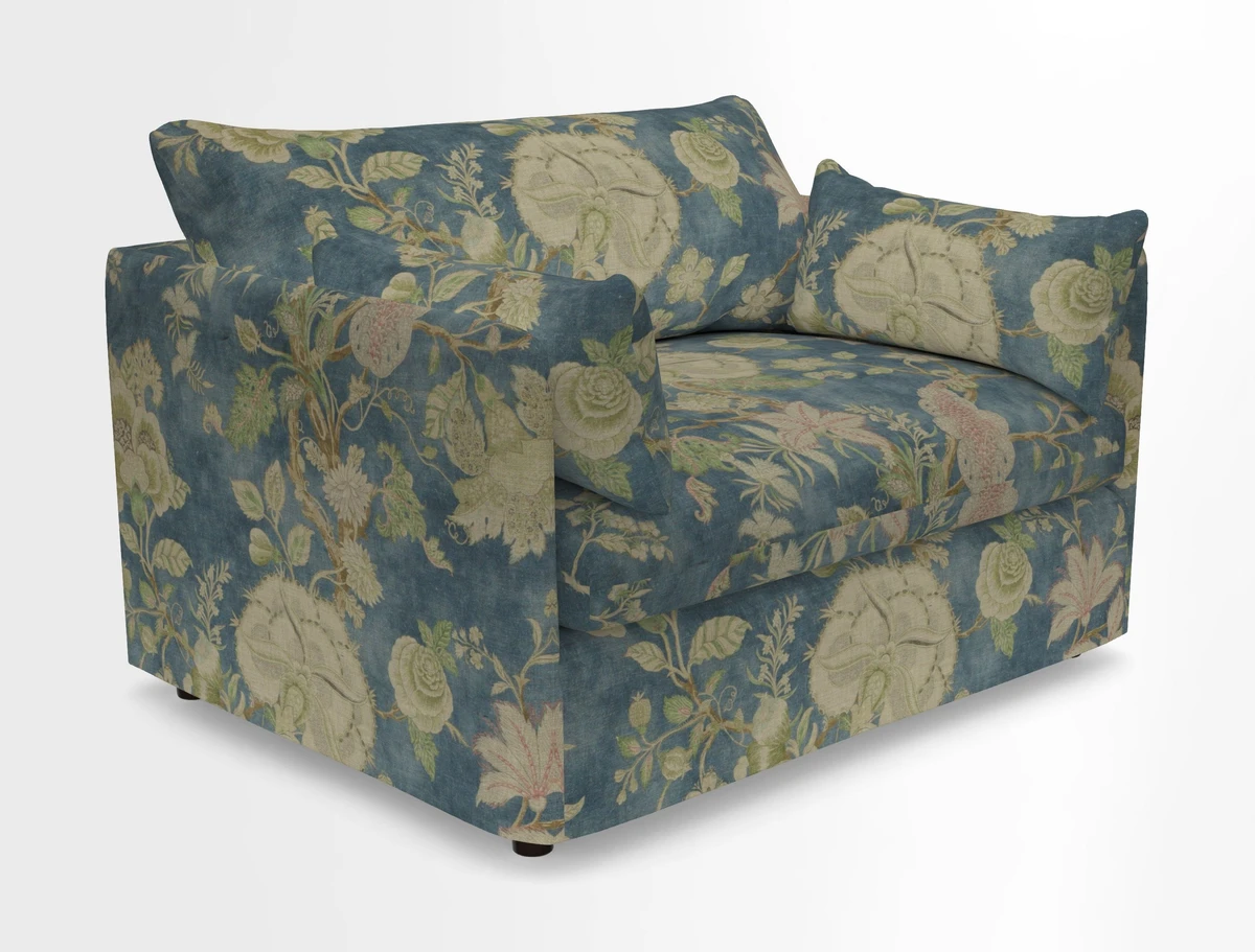 Madehurst Snuggler in Two Tone Plain Biscuit. Loose cover option available
