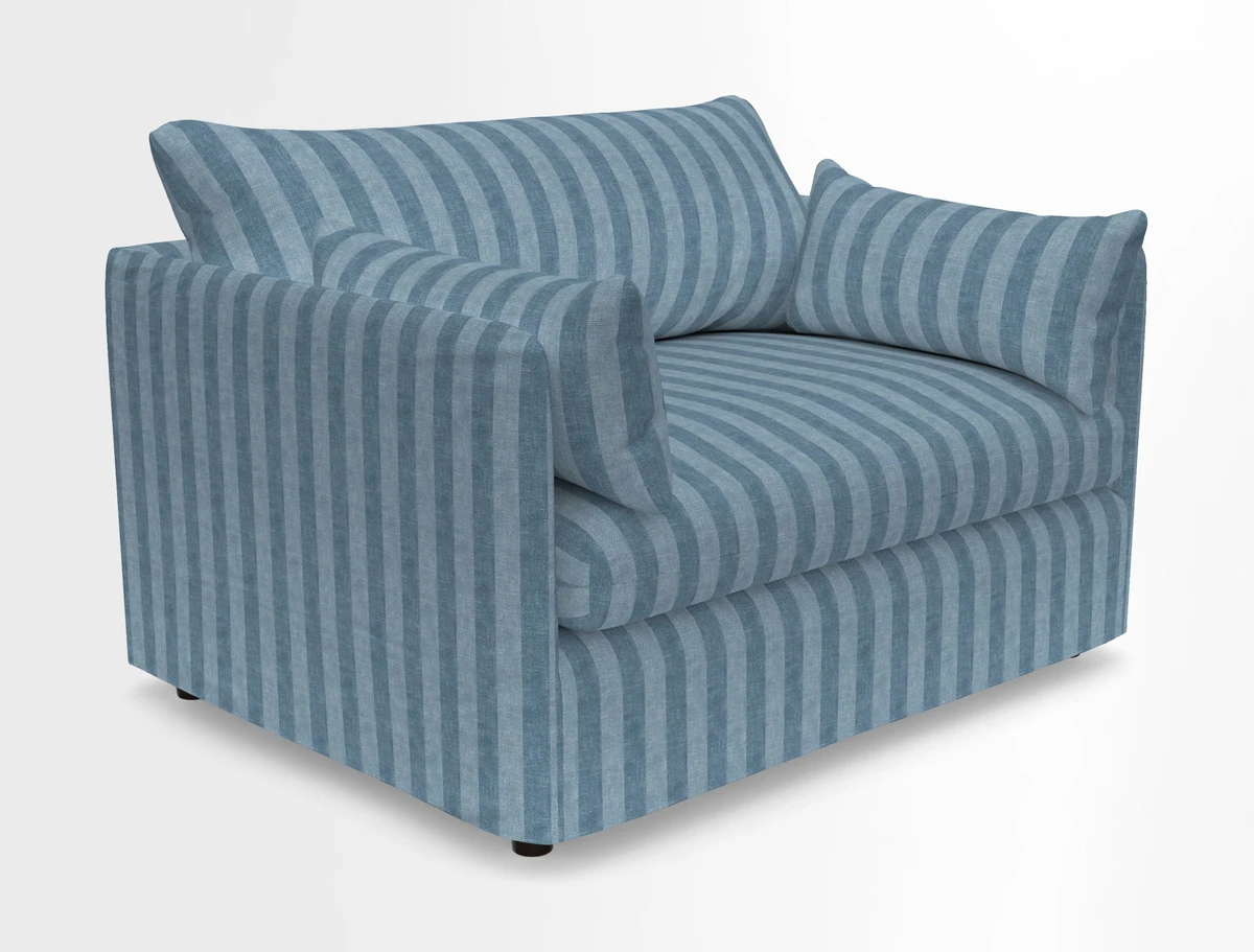 Madehurst Snuggler in Two Tone Plain Biscuit. Loose cover option available