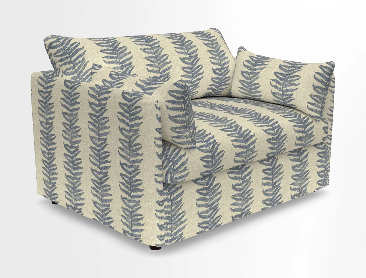 Madehurst Snuggler in Two Tone Plain Biscuit. Loose cover option available
