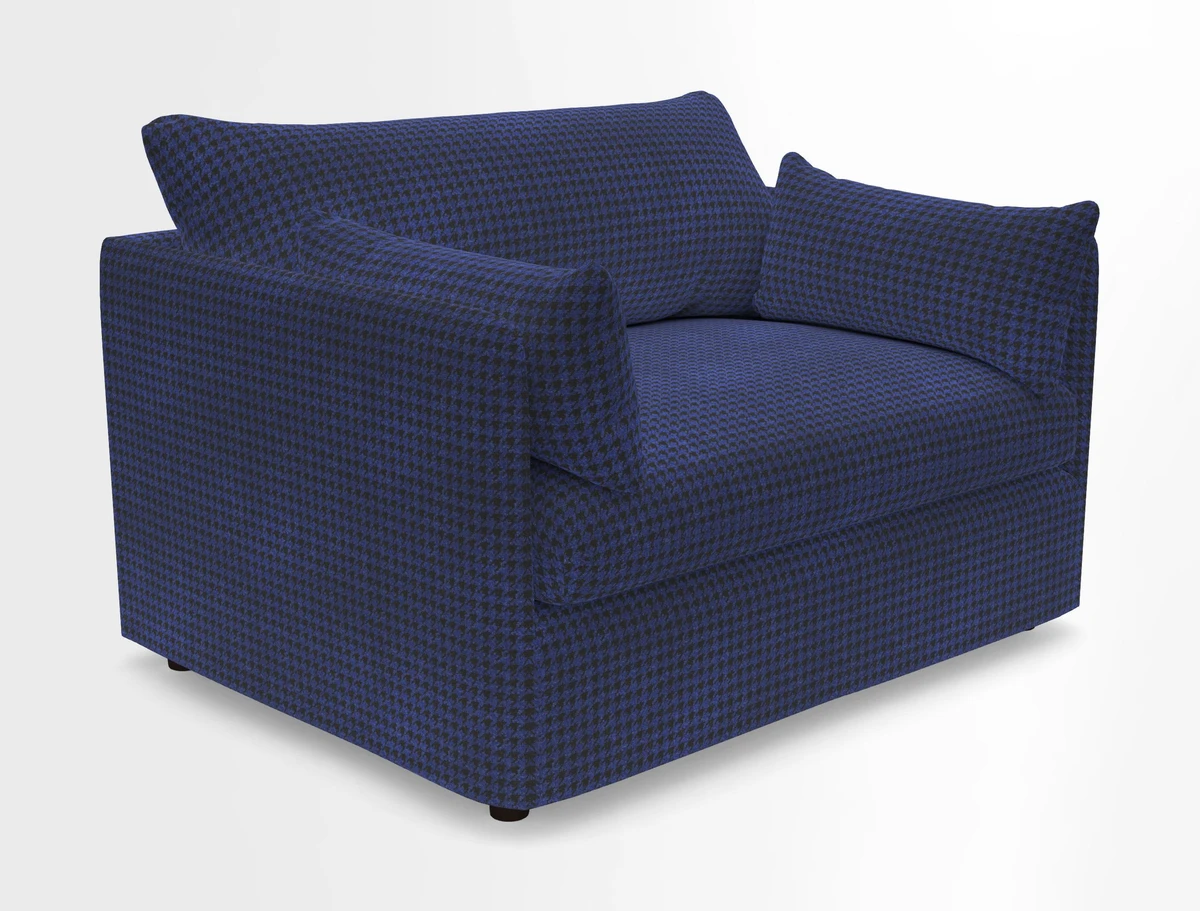 Madehurst Snuggler in Two Tone Plain Biscuit. Loose cover option available