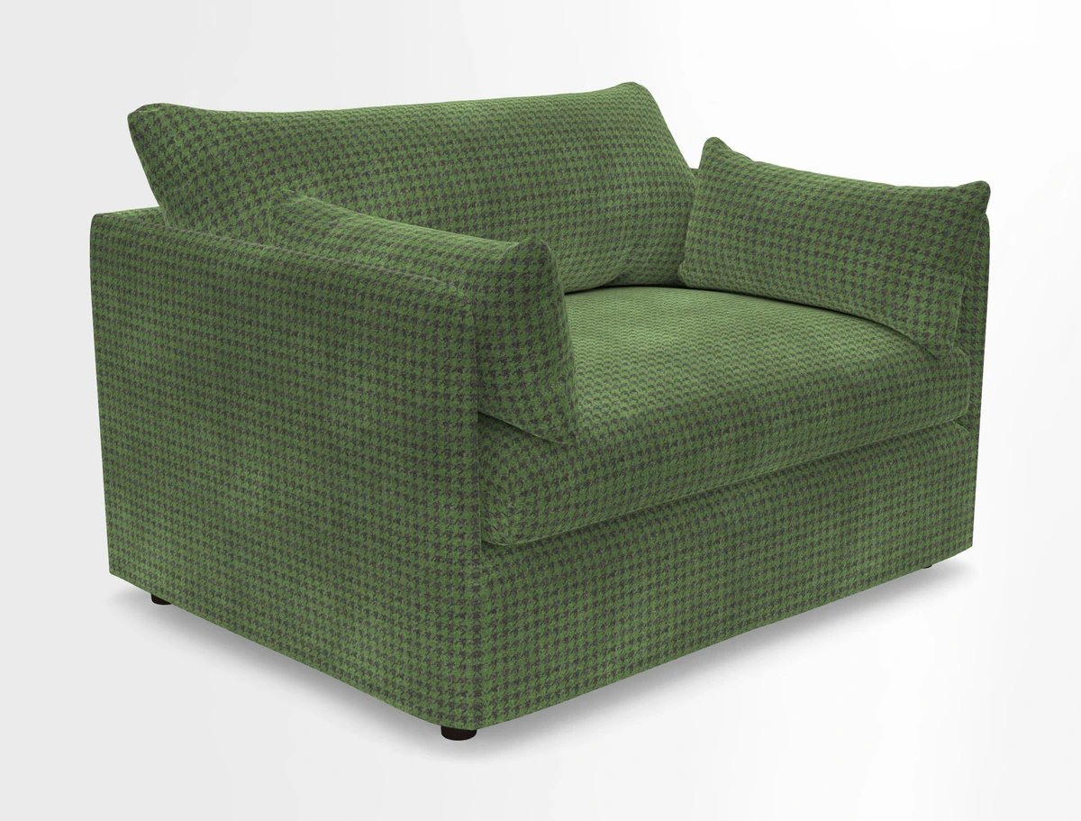 Madehurst Snuggler in Two Tone Plain Biscuit. Loose cover option available
