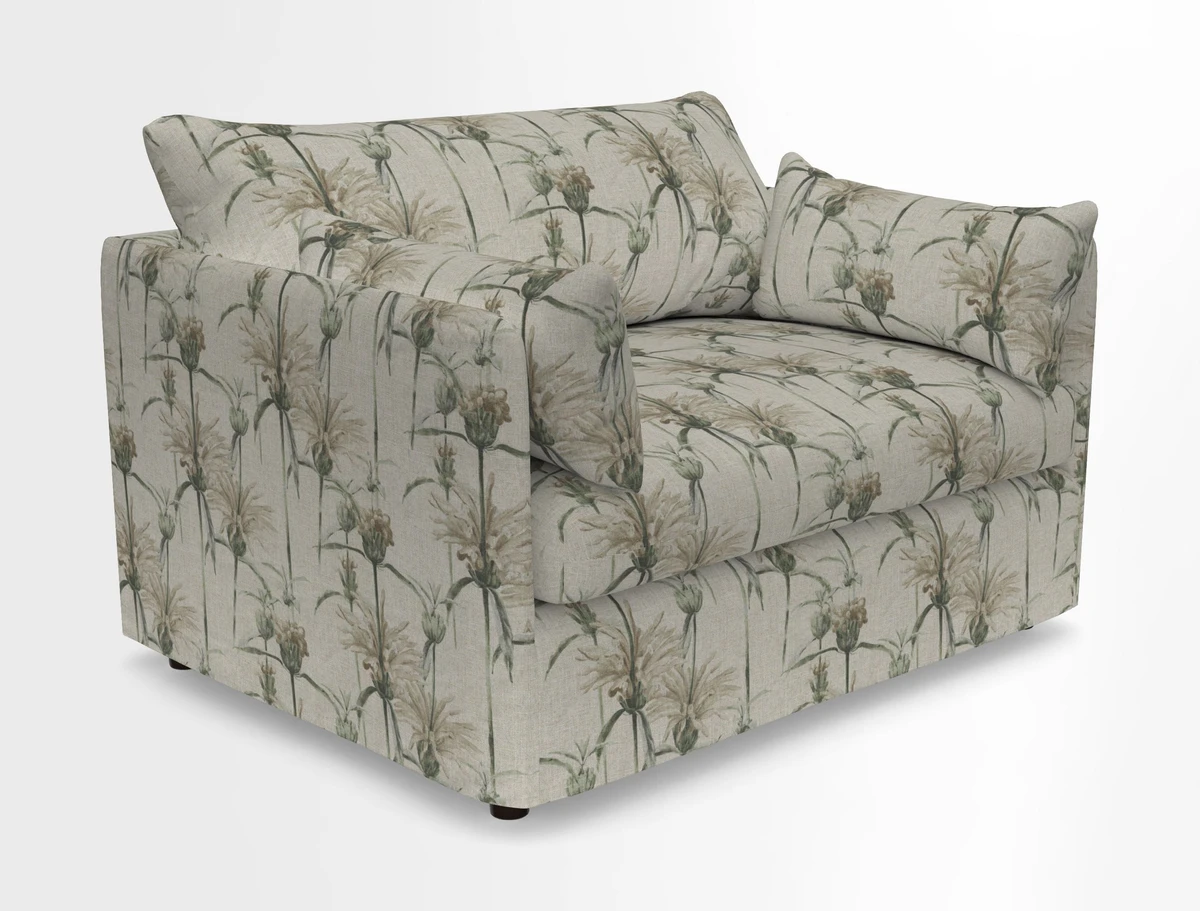 Madehurst Snuggler in Two Tone Plain Biscuit. Loose cover option available