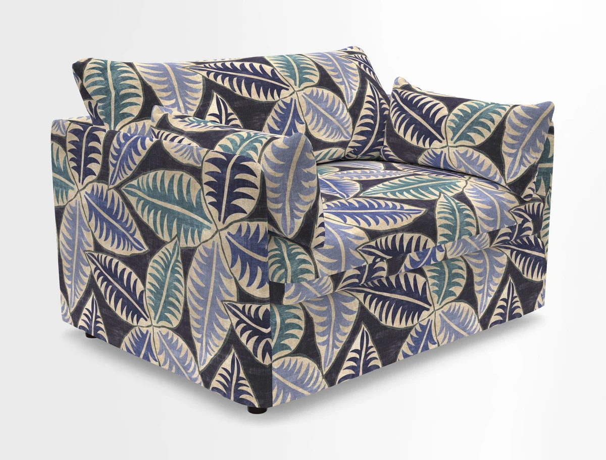 Madehurst Snuggler in Two Tone Plain Biscuit. Loose cover option available