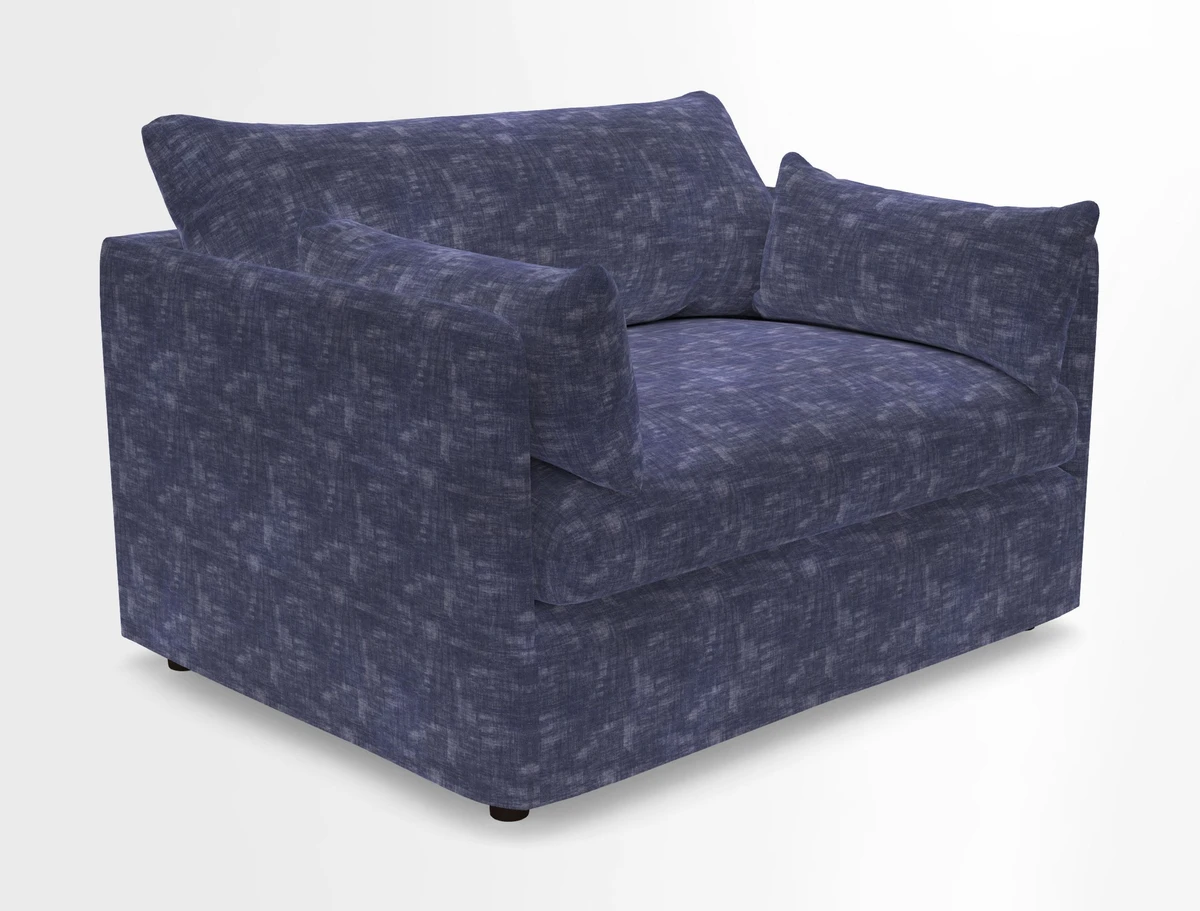 Madehurst Snuggler in Two Tone Plain Biscuit. Loose cover option available