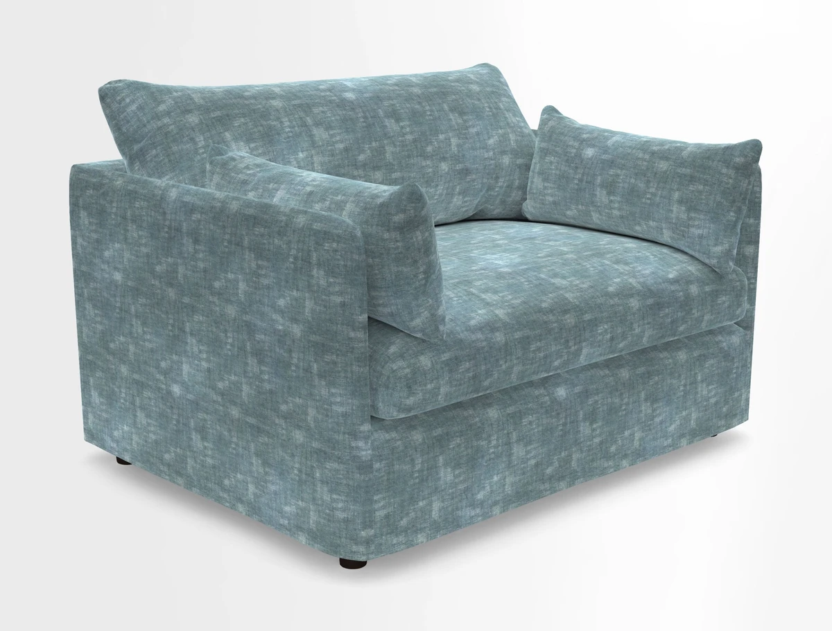 Madehurst Snuggler in Two Tone Plain Biscuit. Loose cover option available
