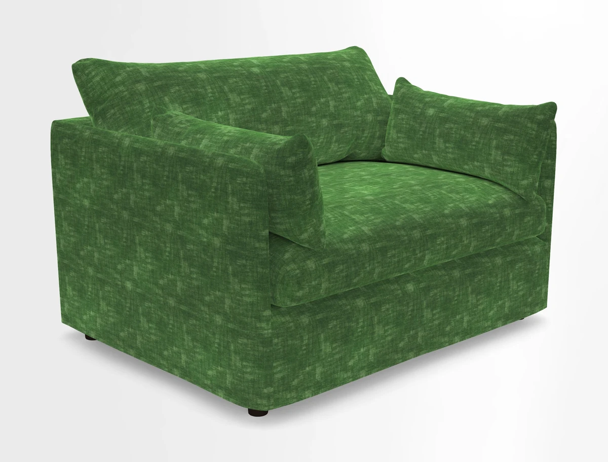 Madehurst Snuggler in Two Tone Plain Biscuit. Loose cover option available