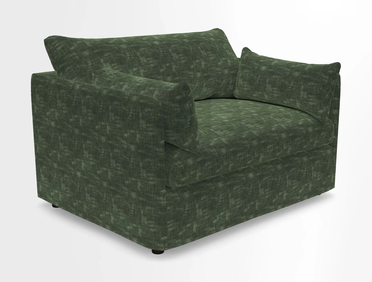 Madehurst Snuggler in Two Tone Plain Biscuit. Loose cover option available