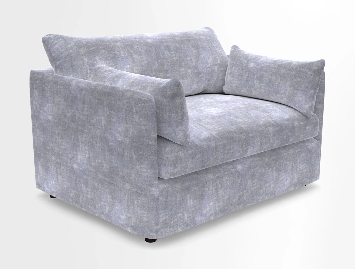 Madehurst Snuggler in Two Tone Plain Biscuit. Loose cover option available