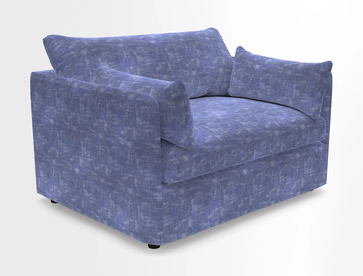 Madehurst Snuggler in Two Tone Plain Biscuit. Loose cover option available