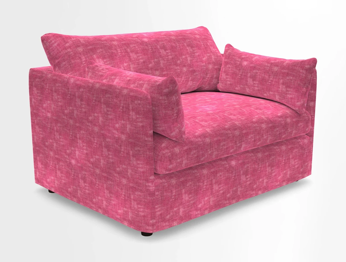 Madehurst Snuggler in Two Tone Plain Biscuit. Loose cover option available