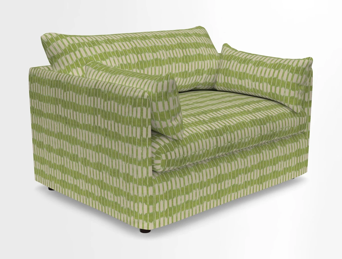 Madehurst Snuggler in Two Tone Plain Biscuit. Loose cover option available