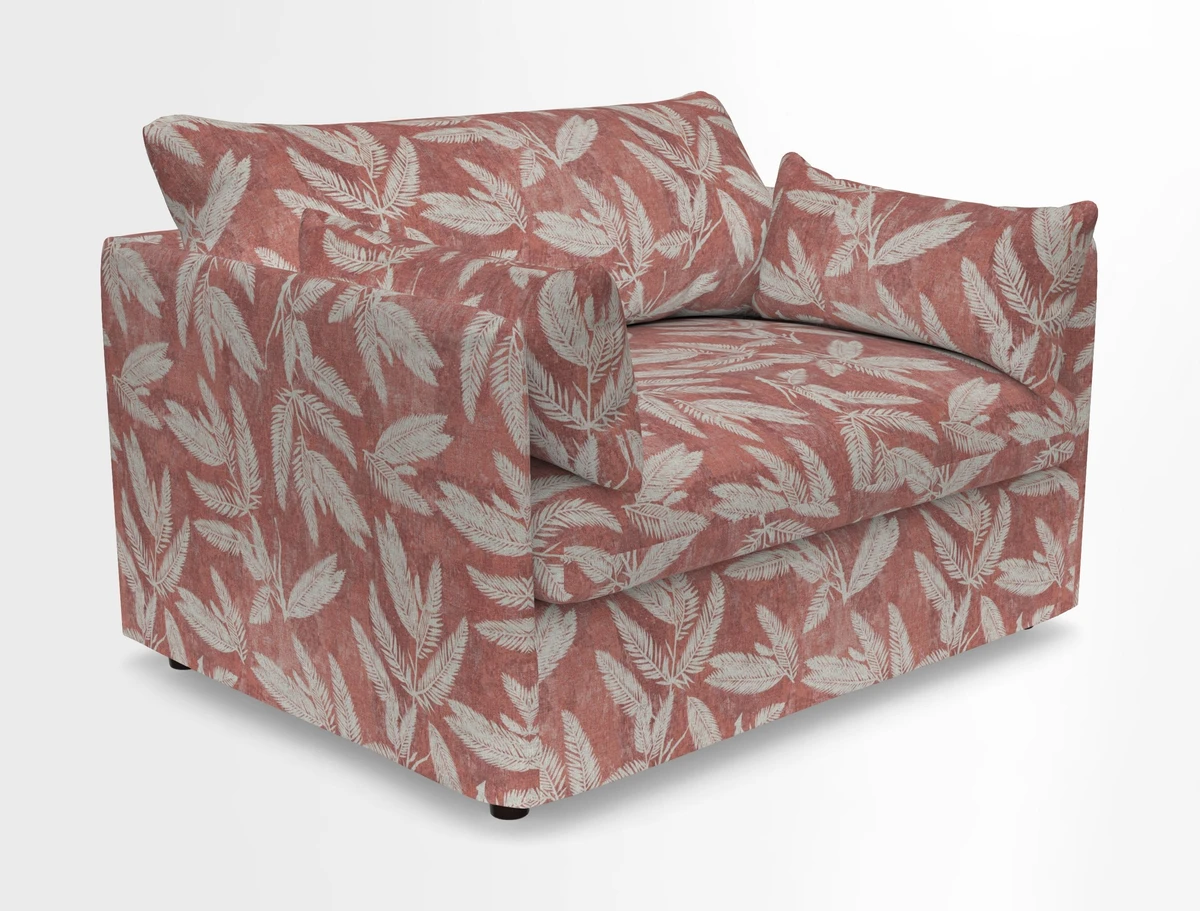 Madehurst Snuggler in Two Tone Plain Biscuit. Loose cover option available