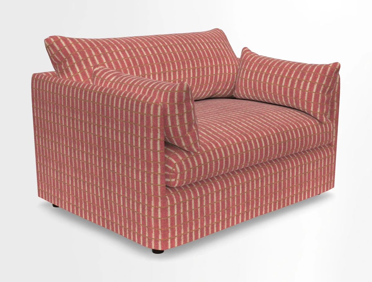Madehurst Snuggler in Two Tone Plain Biscuit. Loose cover option available