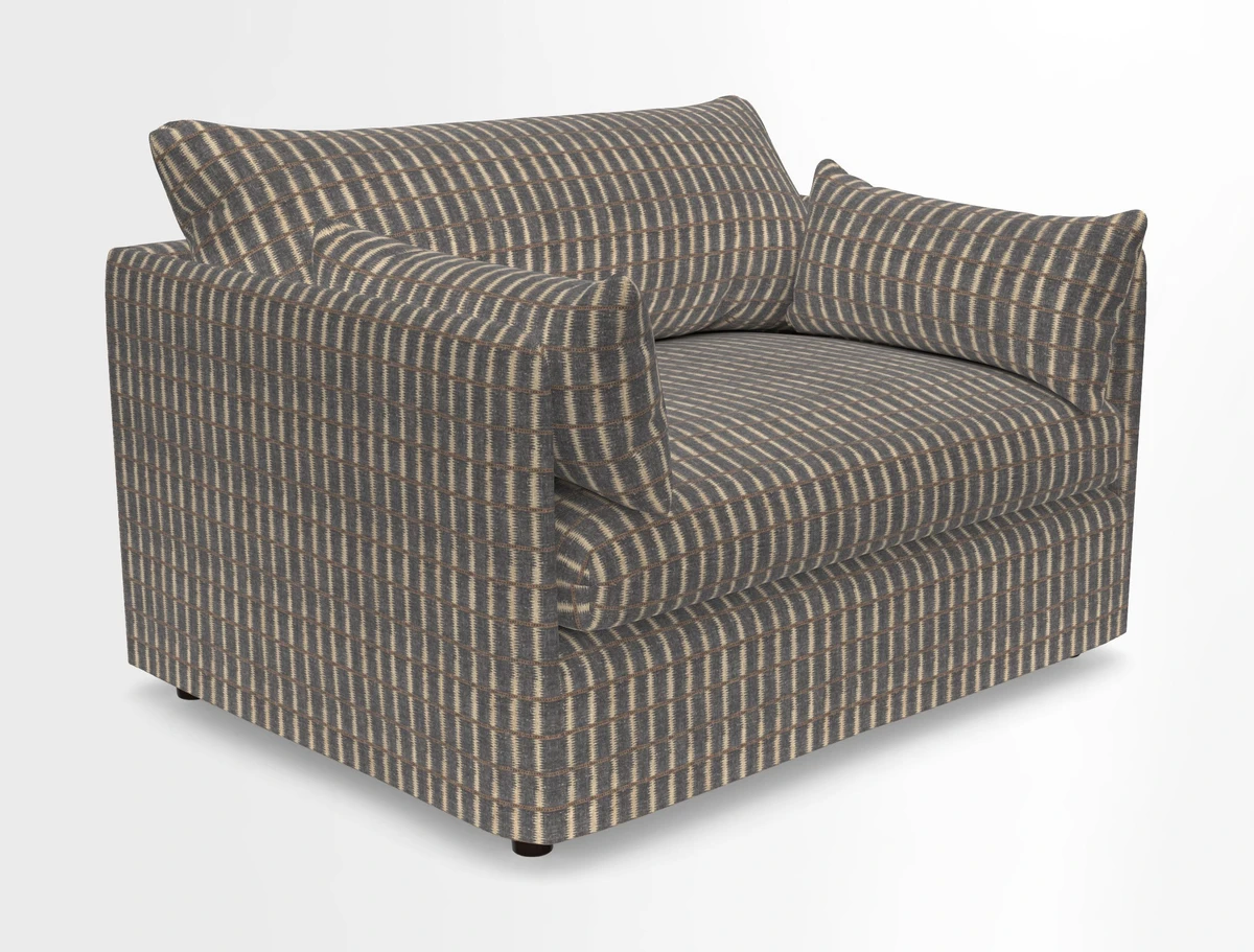 Madehurst Snuggler in Two Tone Plain Biscuit. Loose cover option available
