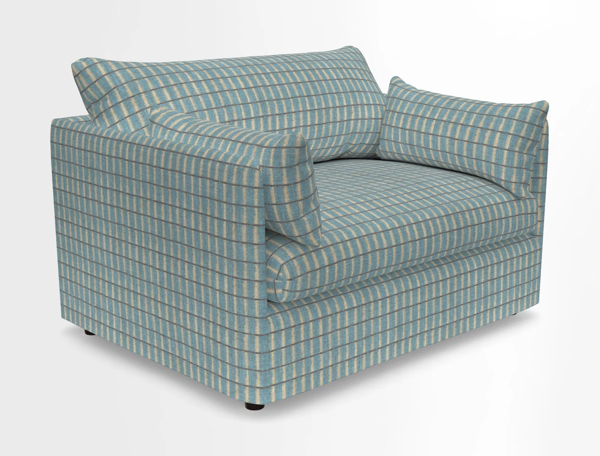 Madehurst Snuggler in Two Tone Plain Biscuit. Loose cover option available