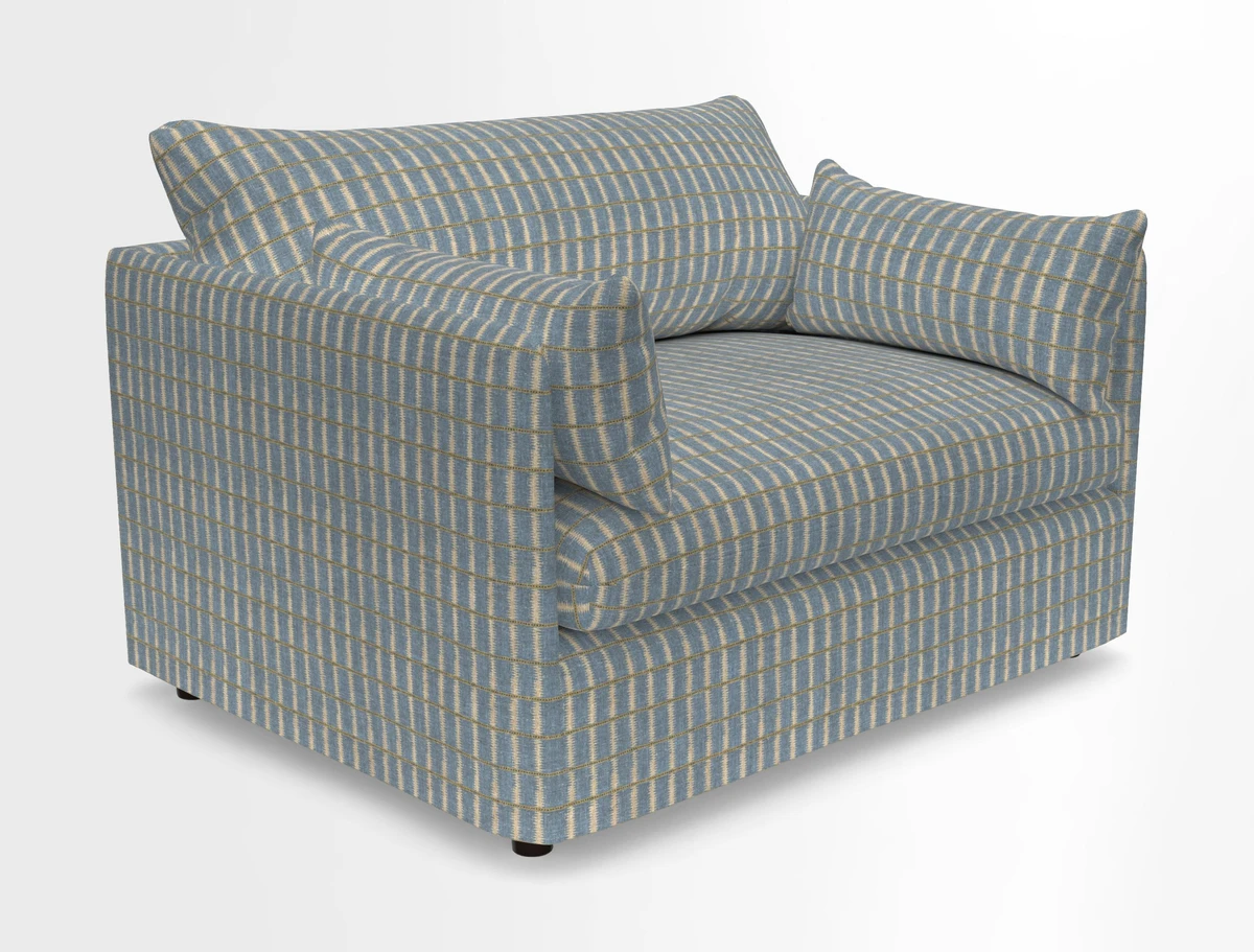 Madehurst Snuggler in Two Tone Plain Biscuit. Loose cover option available