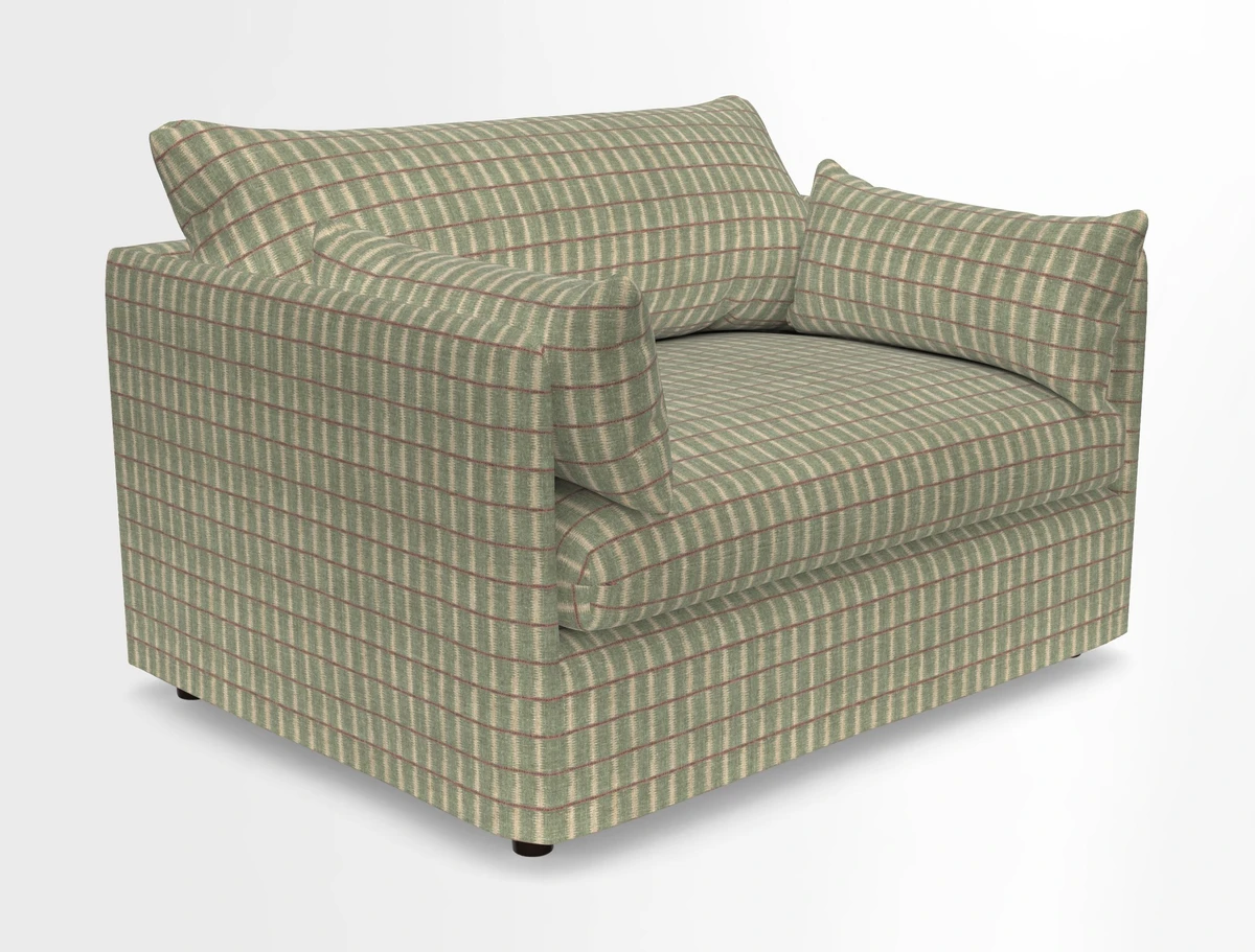 Madehurst Snuggler in Two Tone Plain Biscuit. Loose cover option available