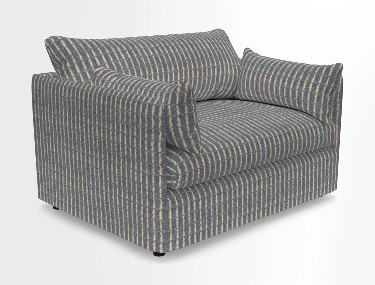 Madehurst Snuggler in Two Tone Plain Biscuit. Loose cover option available