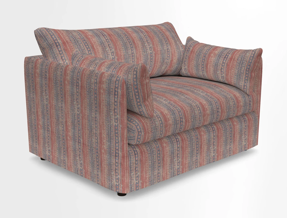 Madehurst Snuggler in Two Tone Plain Biscuit. Loose cover option available