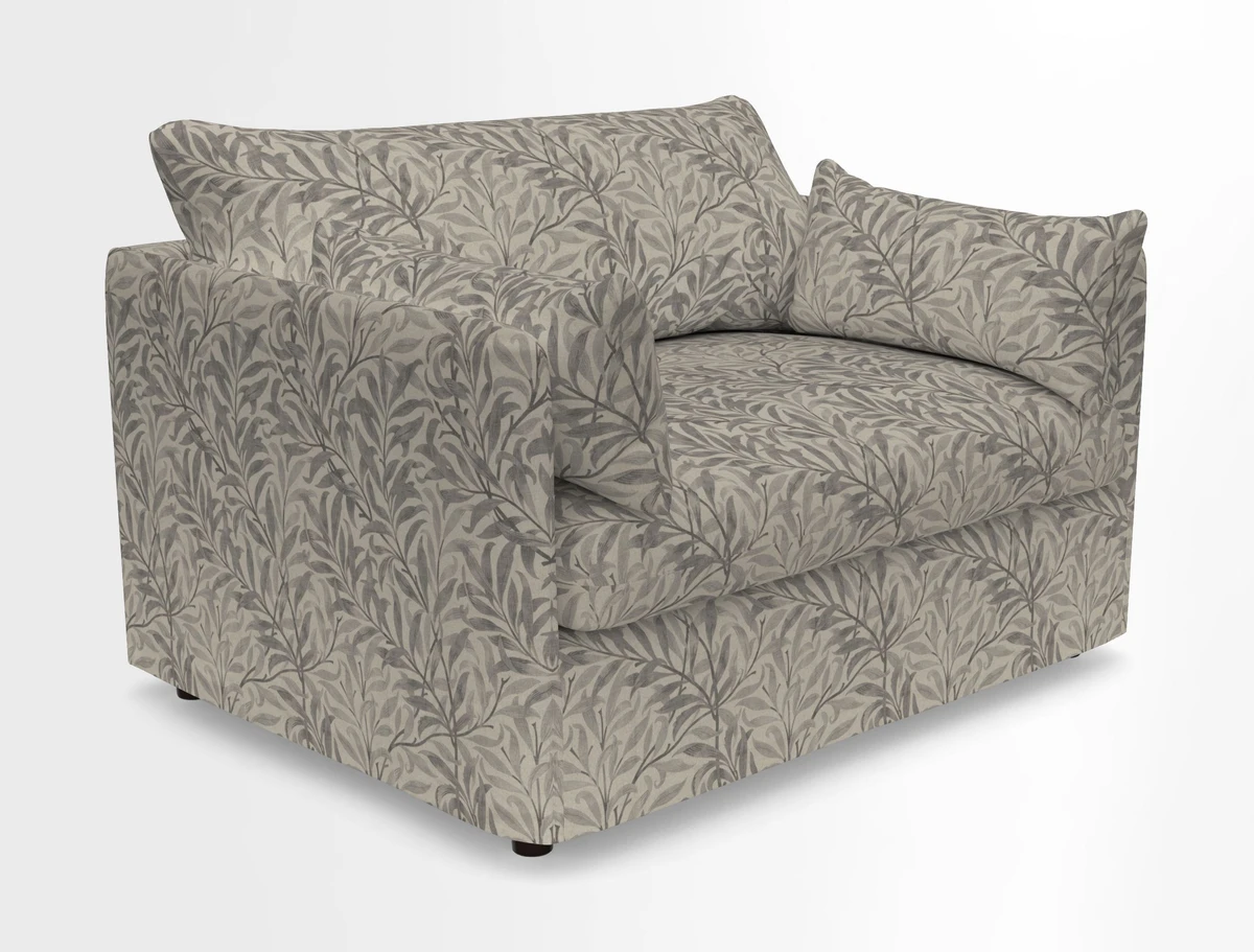 Madehurst Snuggler in Two Tone Plain Biscuit. Loose cover option available