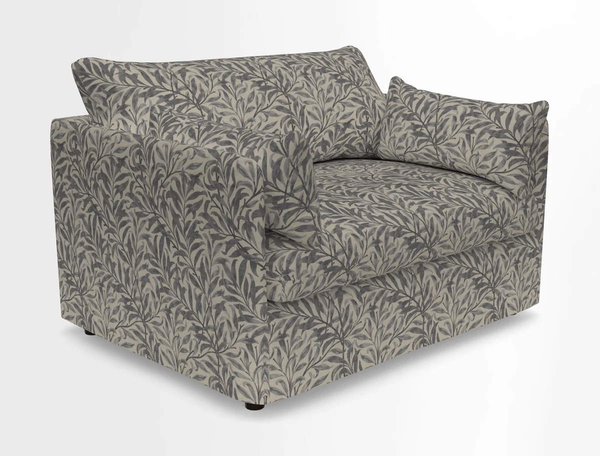 Madehurst Snuggler in Two Tone Plain Biscuit. Loose cover option available