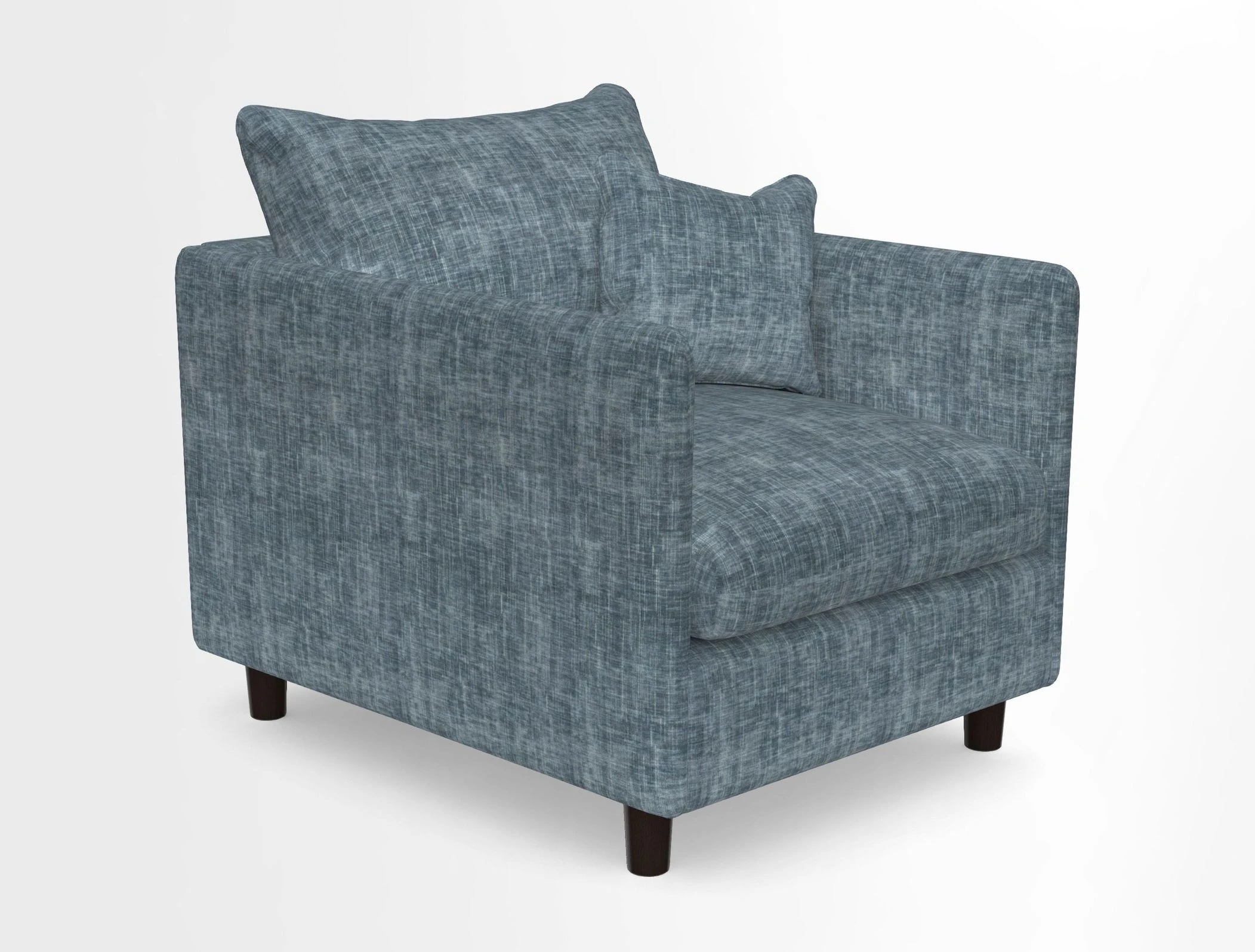 Madehurst Chair in Two Tone Plain Biscuit. Loose cover option available