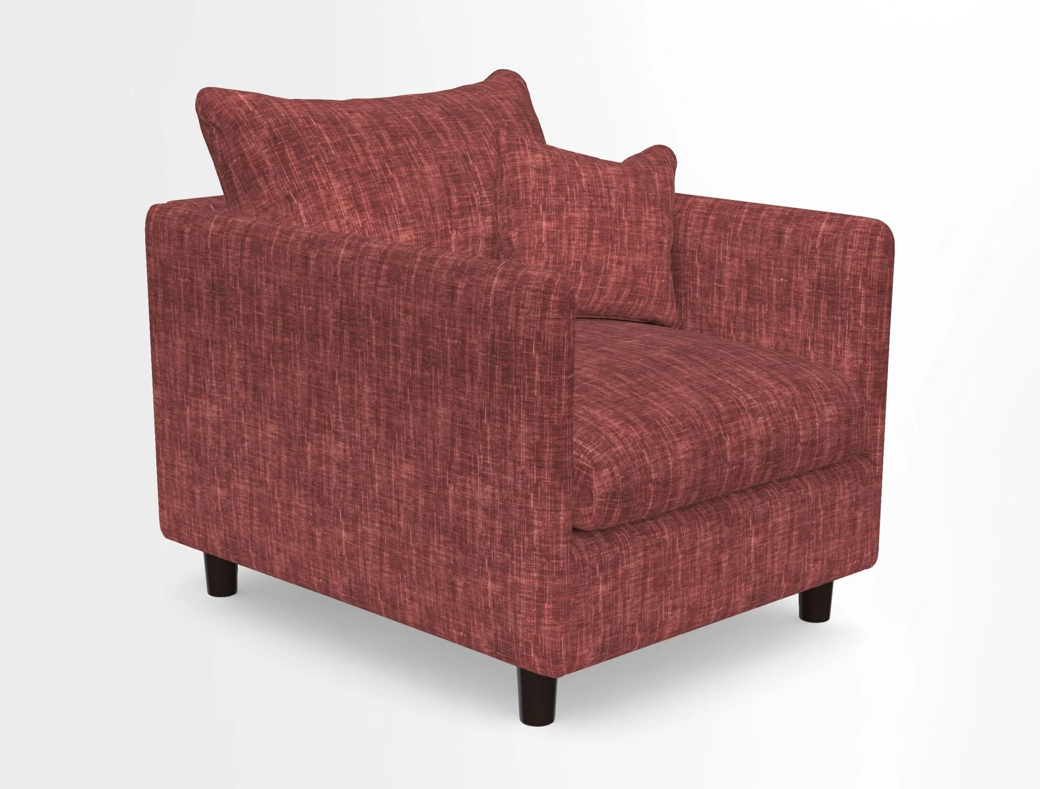 Madehurst Chair in Two Tone Plain Biscuit. Loose cover option available