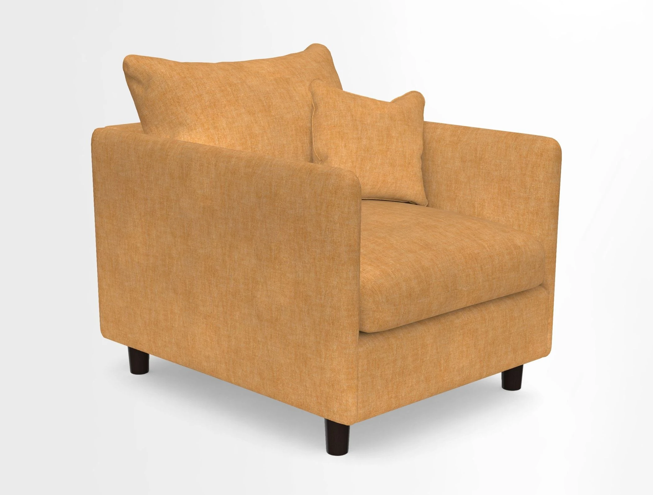 Madehurst Chair in Two Tone Plain Biscuit. Loose cover option available