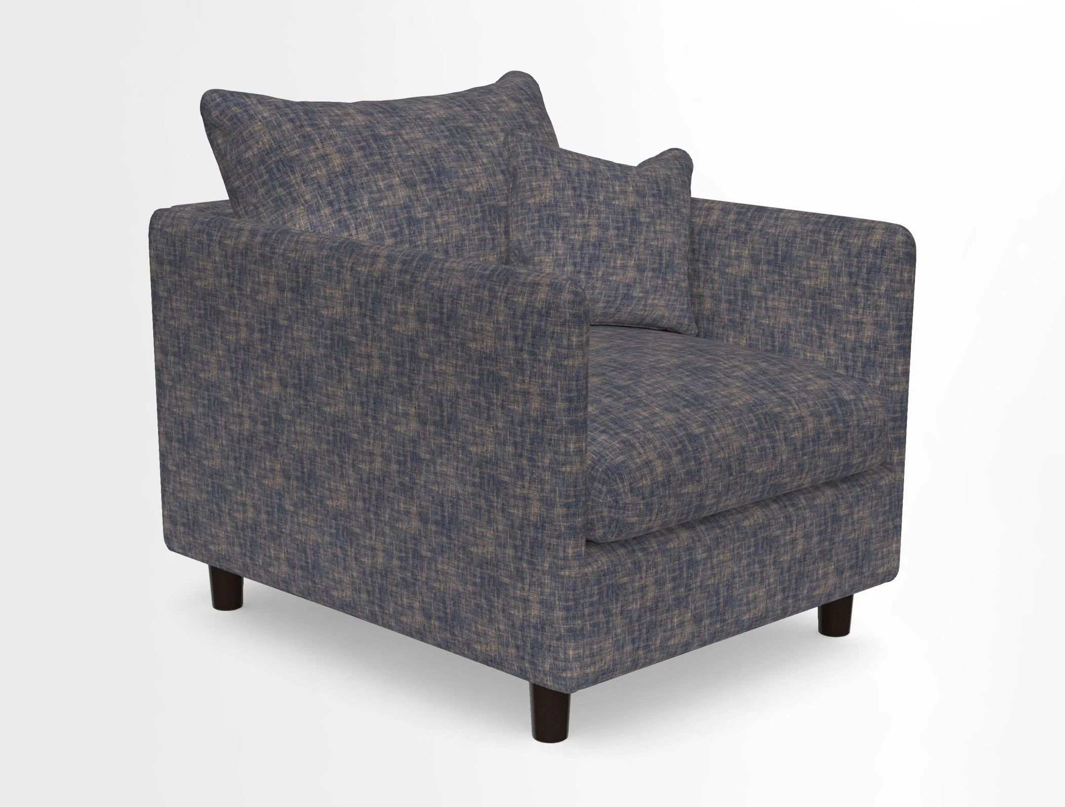 Madehurst Chair in Two Tone Plain Biscuit. Loose cover option available