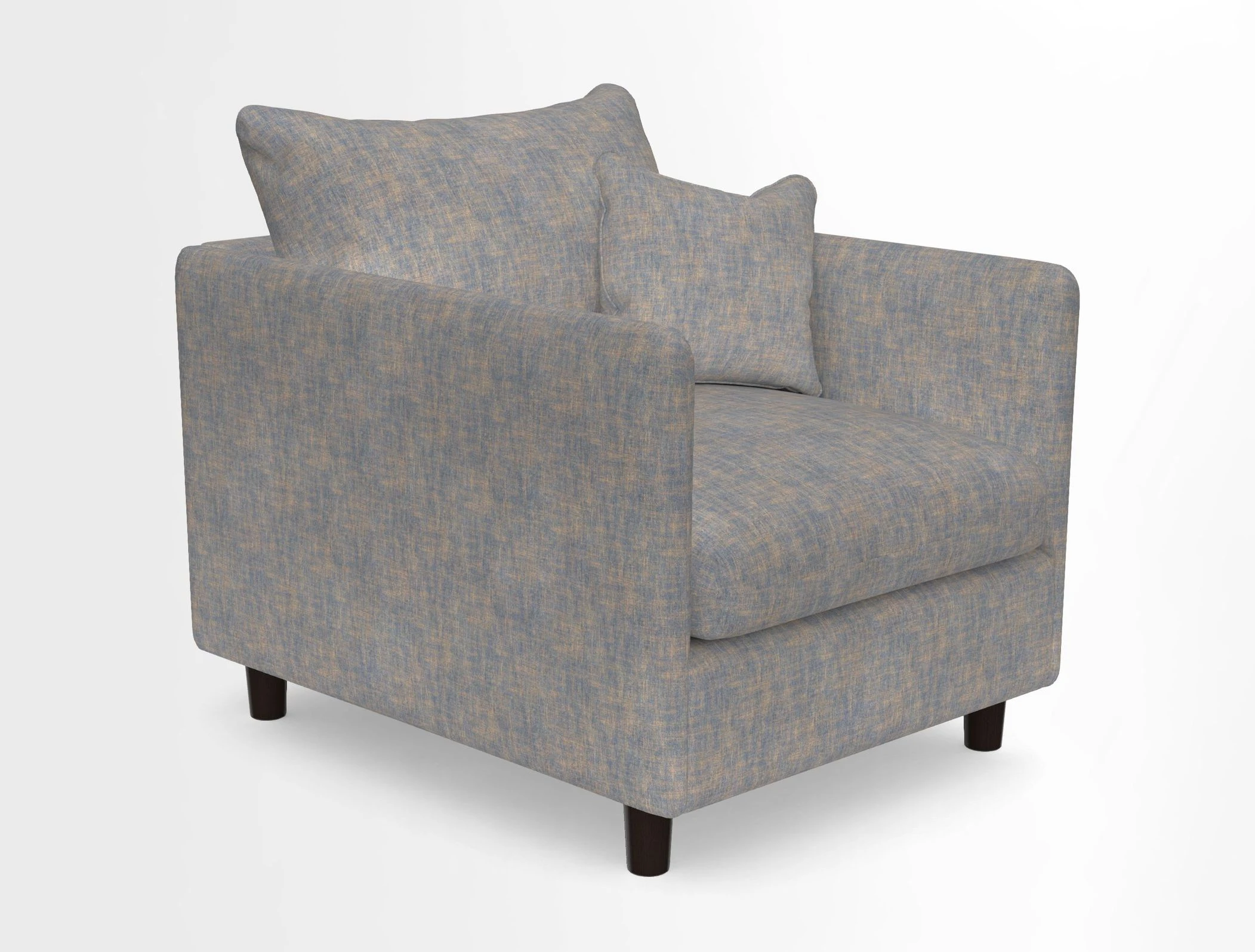 Madehurst Chair in Two Tone Plain Biscuit. Loose cover option available