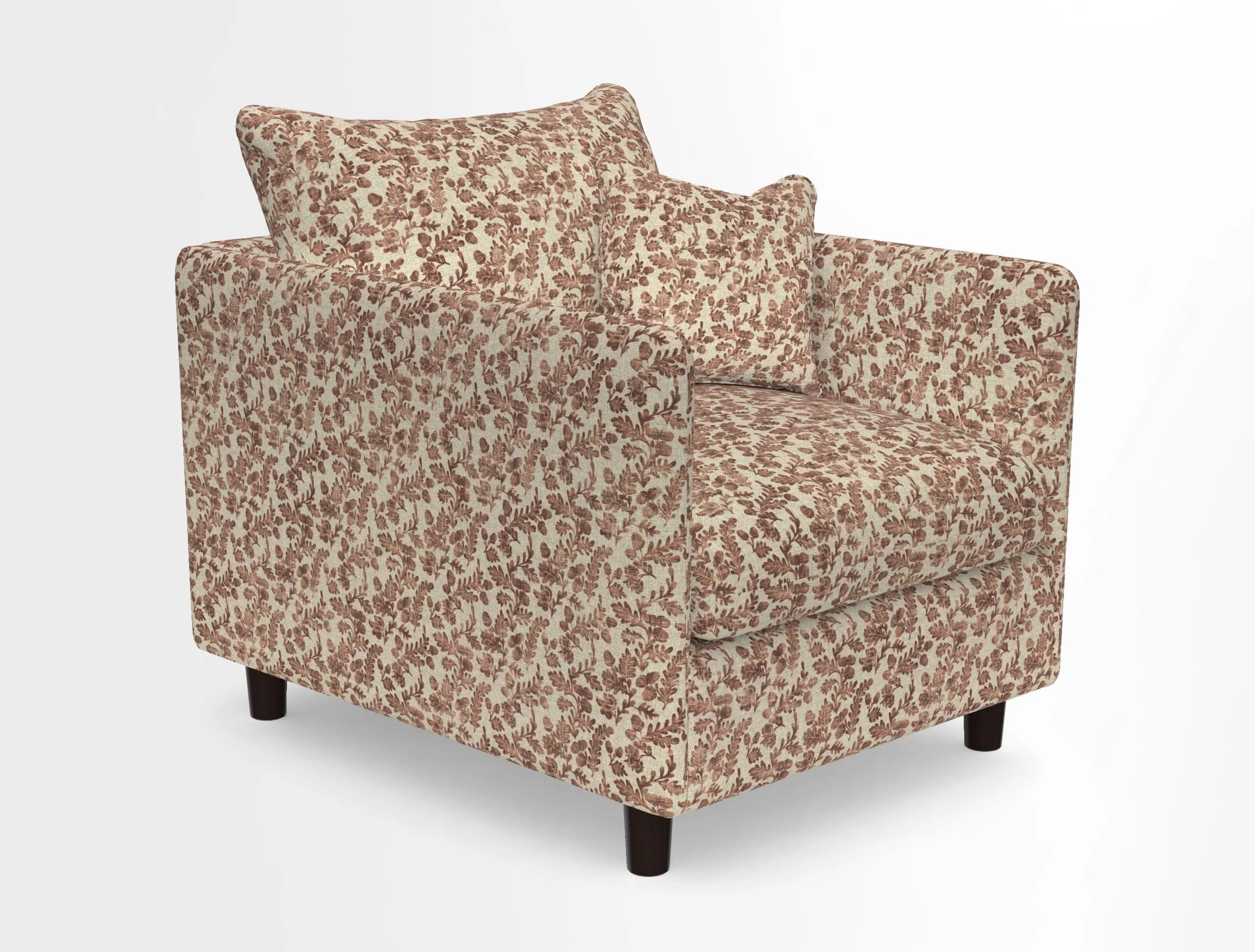 Madehurst Chair in Two Tone Plain Biscuit. Loose cover option available