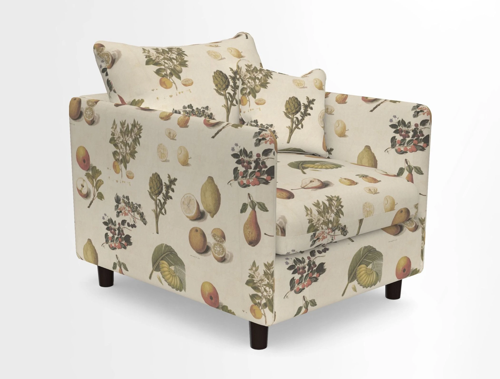 Madehurst Chair in Two Tone Plain Biscuit. Loose cover option available