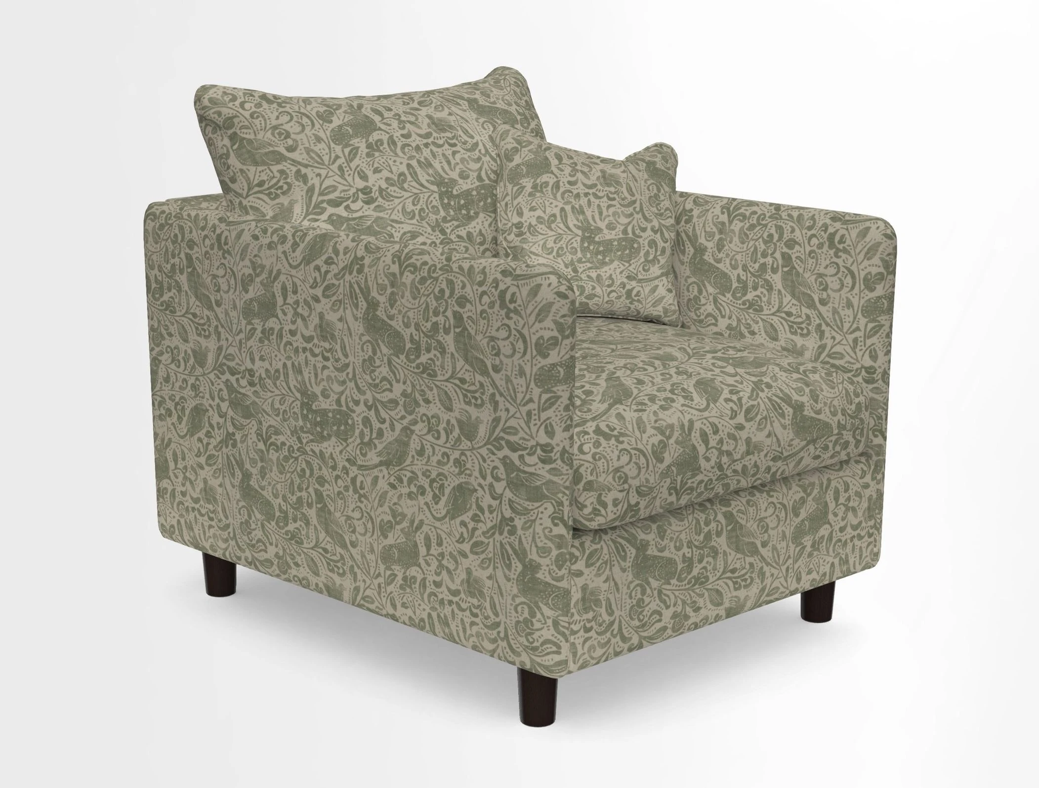 Madehurst Chair in Two Tone Plain Biscuit. Loose cover option available