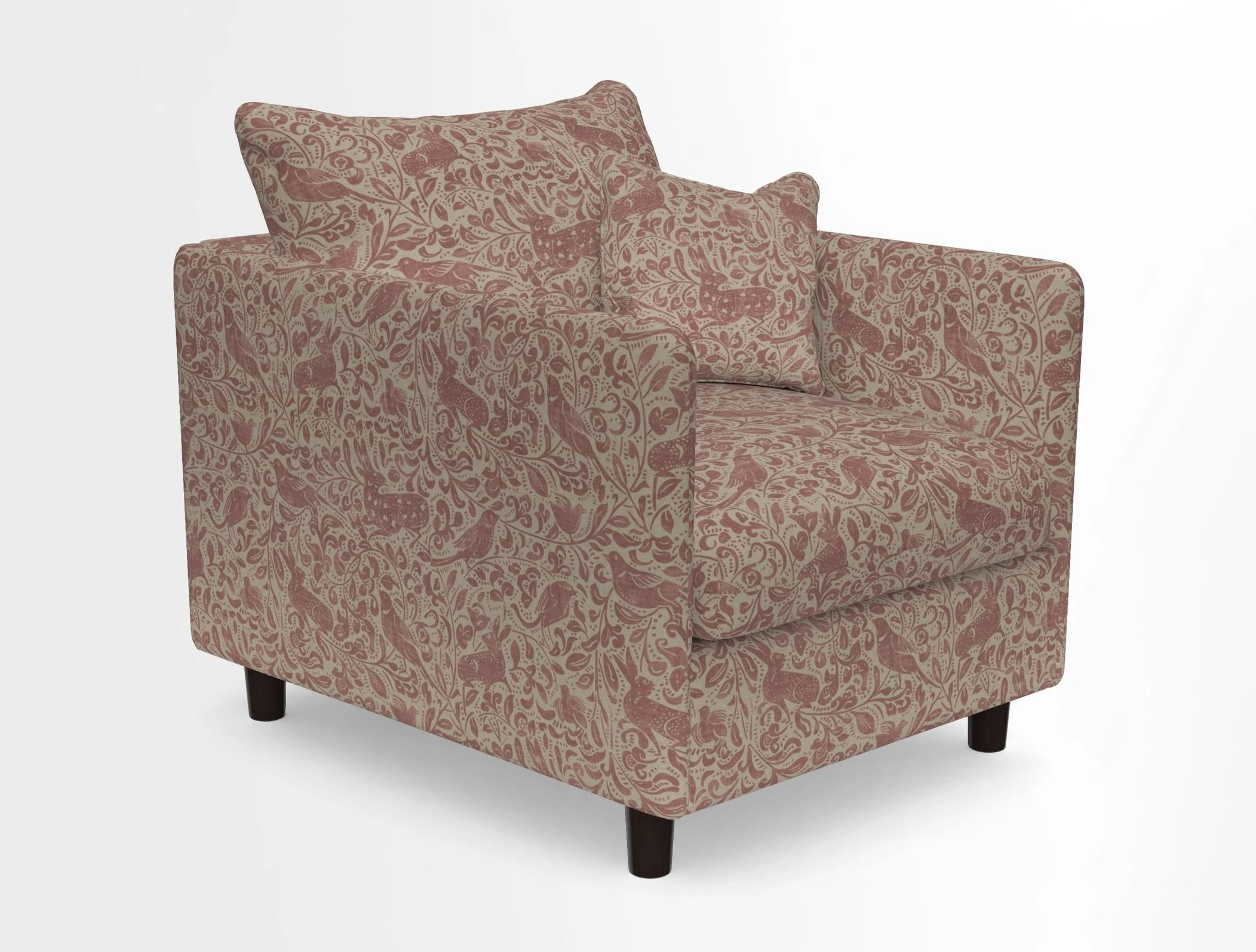 Madehurst Chair in Two Tone Plain Biscuit. Loose cover option available